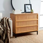 Commode 3 tiroirs en rotin Zadie - CHS5004 - Safavieh