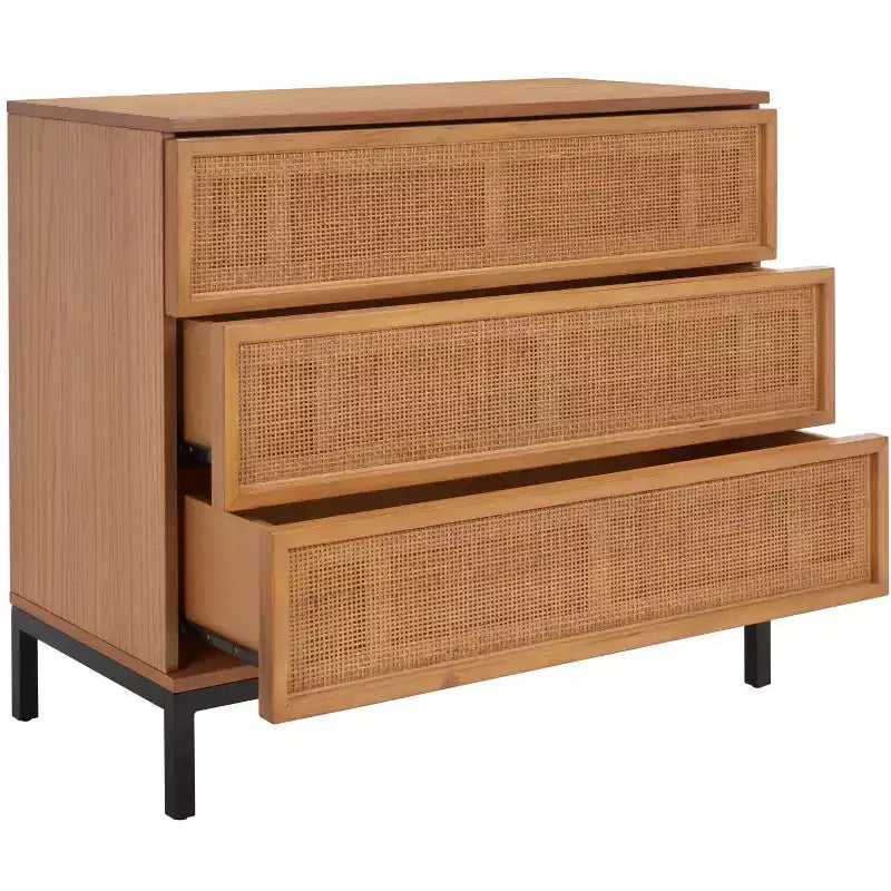 Commode 3 tiroirs en rotin Zadie - CHS5004 - Safavieh