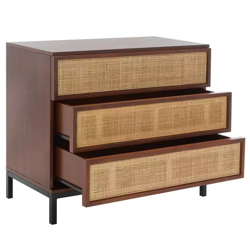 Commode 3 tiroirs en rotin Zadie - CHS5004 - Safavieh