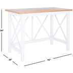 Bureau Freyr - DSK5008 - Naturel/Blanc - Safavieh