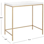 Bureau Cass - DSK5015 - Blanc/Or - Safavieh