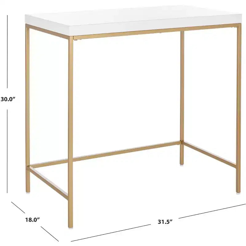 Bureau Cass - DSK5015 - Blanc/Or - Safavieh