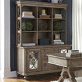Dessus de crédence Copper Grove Simply Elegant blanc, marron et taupe chiné