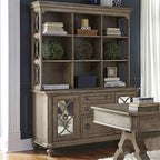 Dessus de crédence Copper Grove Simply Elegant blanc, marron et taupe chiné