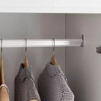 Famapy Armoire combinée blanche Armoire de rangement de vêtements moderne