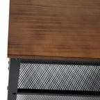 Banc d'entrée à 3 niveaux avec étagères à chaussures en maille métallique