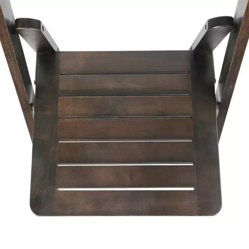 Merrick Lane Lot de 4 chaises de salle à manger en bois massif avec design pliable et finition élégante