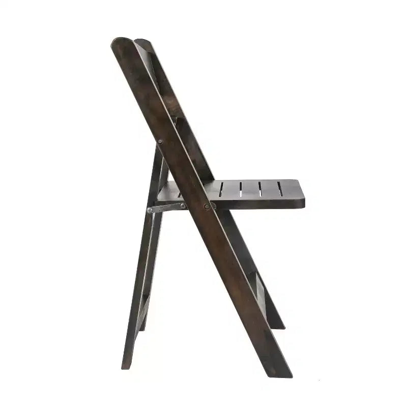 Merrick Lane Lot de 4 chaises de salle à manger en bois massif avec design pliable et finition élégante