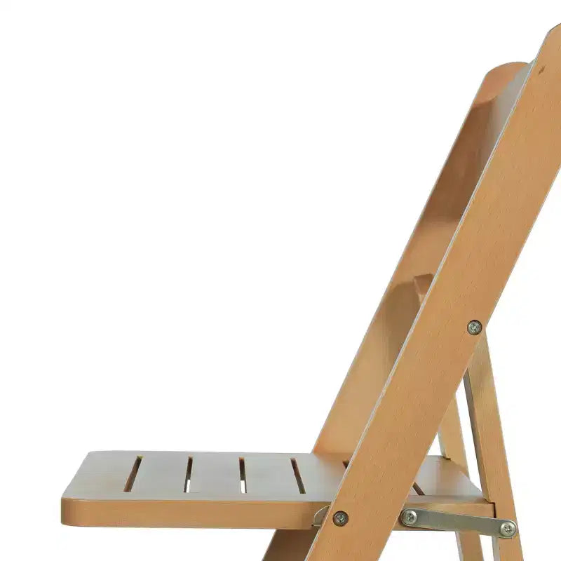 Merrick Lane Lot de 4 chaises de salle à manger en bois massif avec design pliable et finition élégante