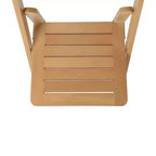Merrick Lane Lot de 4 chaises de salle à manger en bois massif avec design pliable et finition élégante