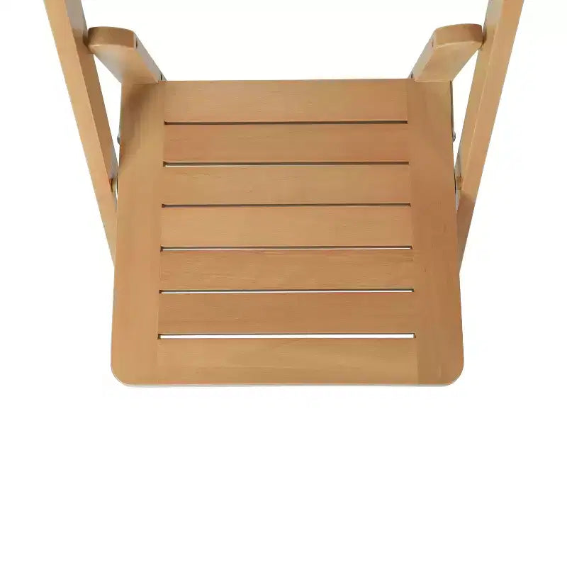 Merrick Lane Lot de 4 chaises de salle à manger en bois massif avec design pliable et finition élégante