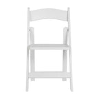 Merrick Lane Lot de 4 chaises de salle à manger en bois massif avec design pliable et finition élégante