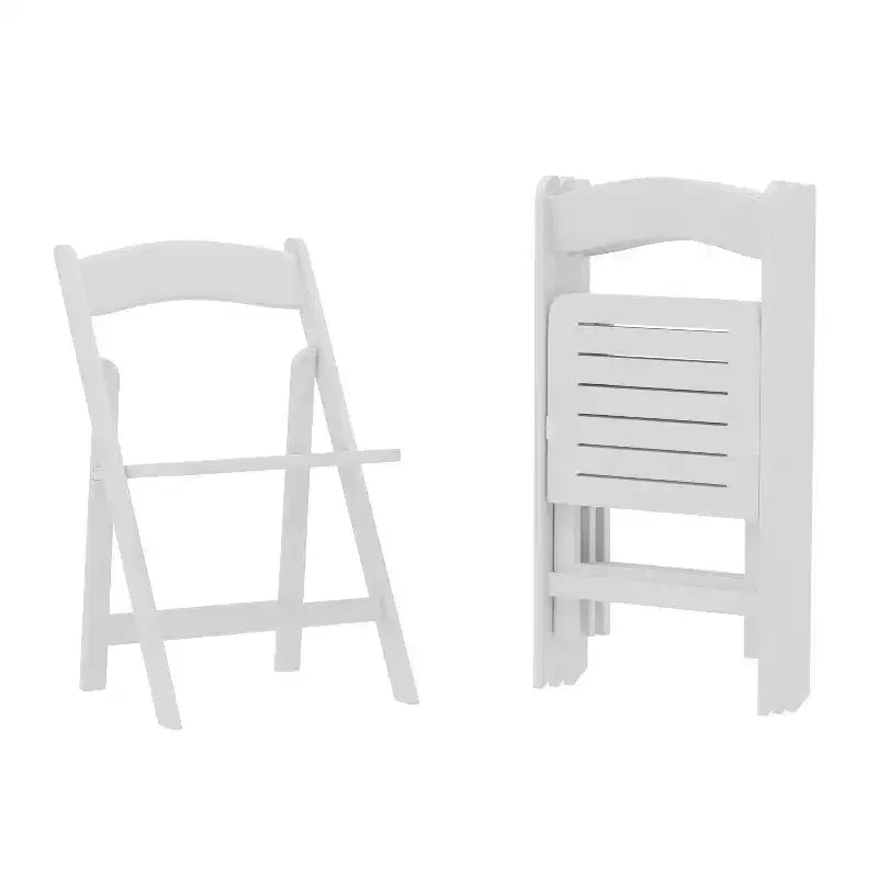 Merrick Lane Lot de 4 chaises de salle à manger en bois massif avec design pliable et finition élégante