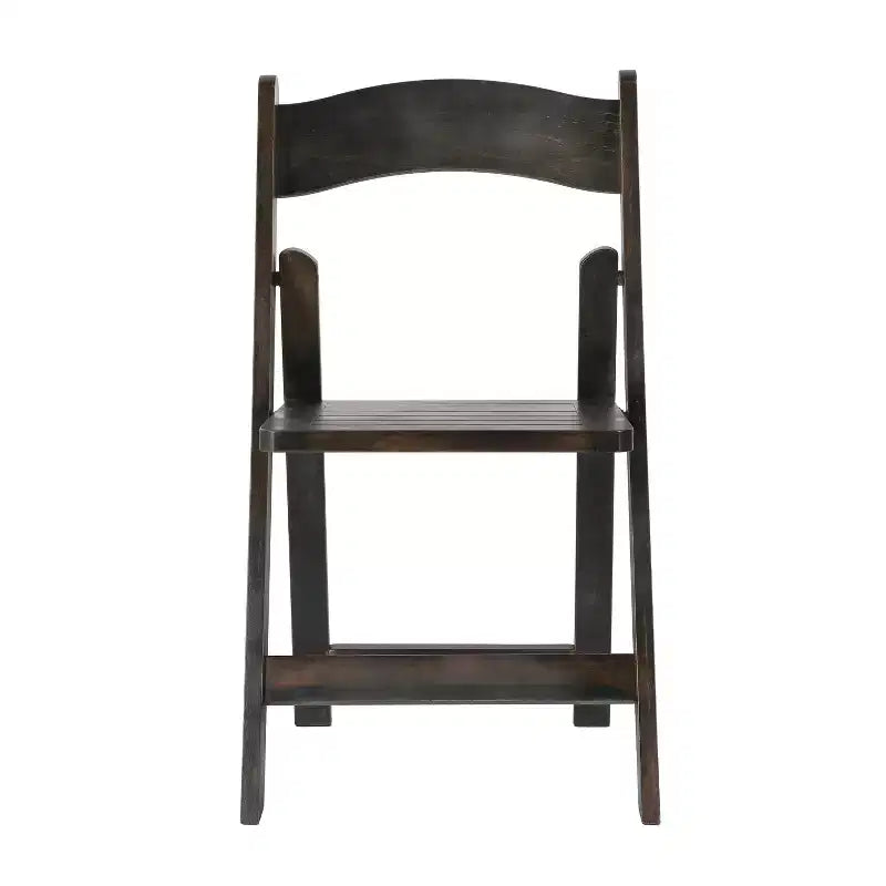 Merrick Lane Lot de 4 chaises de salle à manger en bois massif avec design pliable et finition élégante