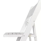Merrick Lane Lot de 4 chaises de salle à manger en bois massif avec design pliable et finition élégante