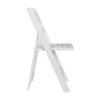 Merrick Lane Lot de 4 chaises de salle à manger en bois massif avec design pliable et finition élégante