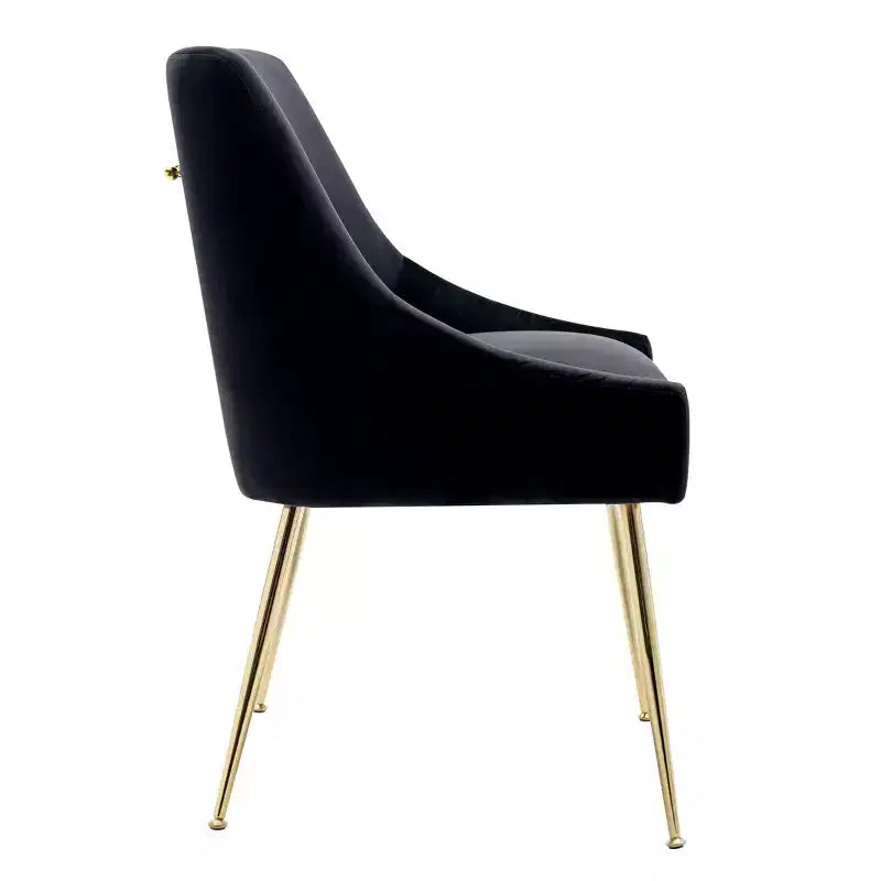 Fauteuil d'appoint WestinTrends en velours performant rembourré avec pieds en métal