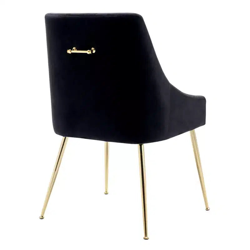 Fauteuil d'appoint WestinTrends en velours performant rembourré avec pieds en métal
