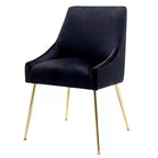 Fauteuil d'appoint WestinTrends en velours performant rembourré avec pieds en métal