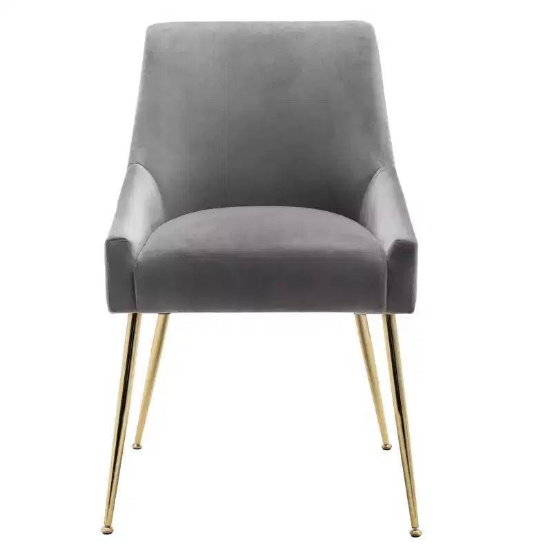 Fauteuil d'appoint WestinTrends en velours performant rembourré avec pieds en métal