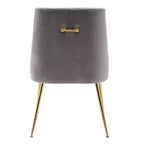 Fauteuil d'appoint WestinTrends en velours performant rembourré avec pieds en métal