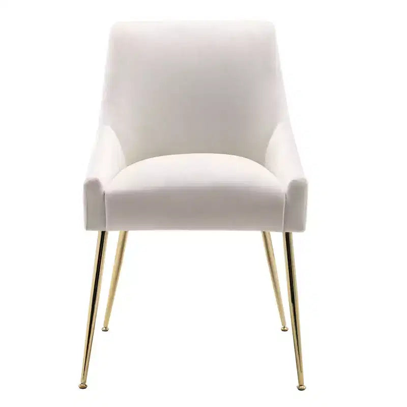 Fauteuil d'appoint WestinTrends en velours performant rembourré avec pieds en métal