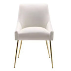Fauteuil d'appoint WestinTrends en velours performant rembourré avec pieds en métal