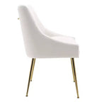 Fauteuil d'appoint WestinTrends en velours performant rembourré avec pieds en métal