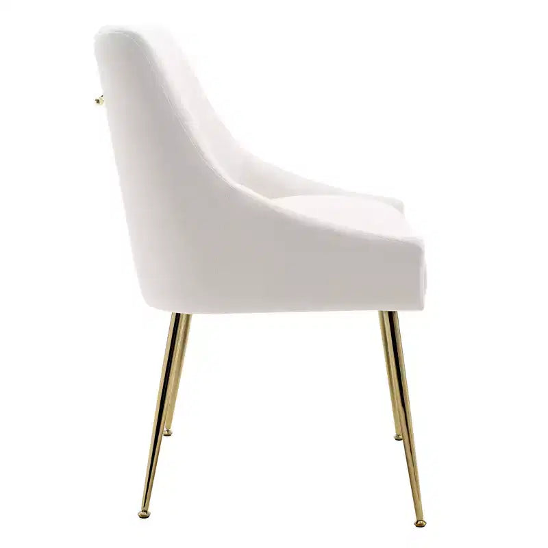 Fauteuil d'appoint WestinTrends en velours performant rembourré avec pieds en métal
