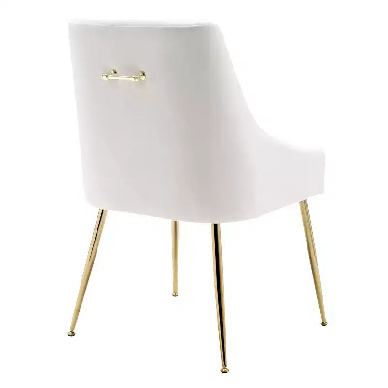 Fauteuil d'appoint WestinTrends en velours performant rembourré avec pieds en métal