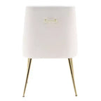 Fauteuil d'appoint WestinTrends en velours performant rembourré avec pieds en métal