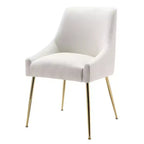Fauteuil d'appoint WestinTrends en velours performant rembourré avec pieds en métal