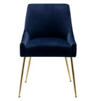 Fauteuil d'appoint WestinTrends en velours performant rembourré avec pieds en métal