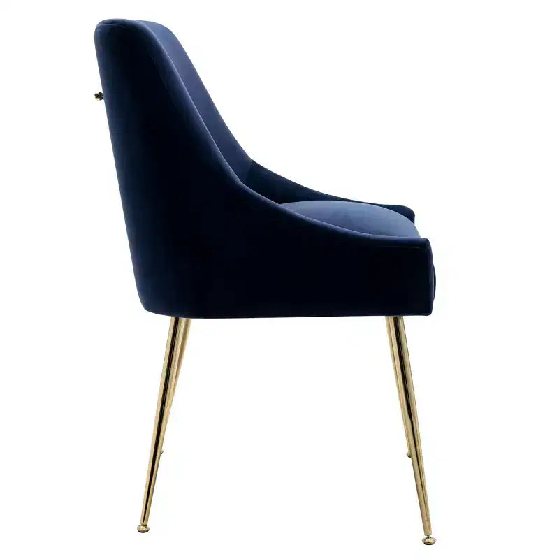 Fauteuil d'appoint WestinTrends en velours performant rembourré avec pieds en métal