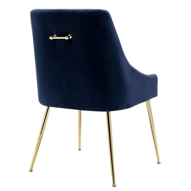 Fauteuil d'appoint WestinTrends en velours performant rembourré avec pieds en métal
