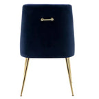Fauteuil d'appoint WestinTrends en velours performant rembourré avec pieds en métal