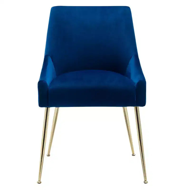 Fauteuil d'appoint WestinTrends en velours performant rembourré avec pieds en métal