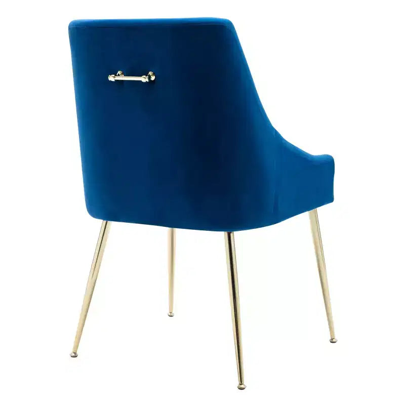 Fauteuil d'appoint WestinTrends en velours performant rembourré avec pieds en métal
