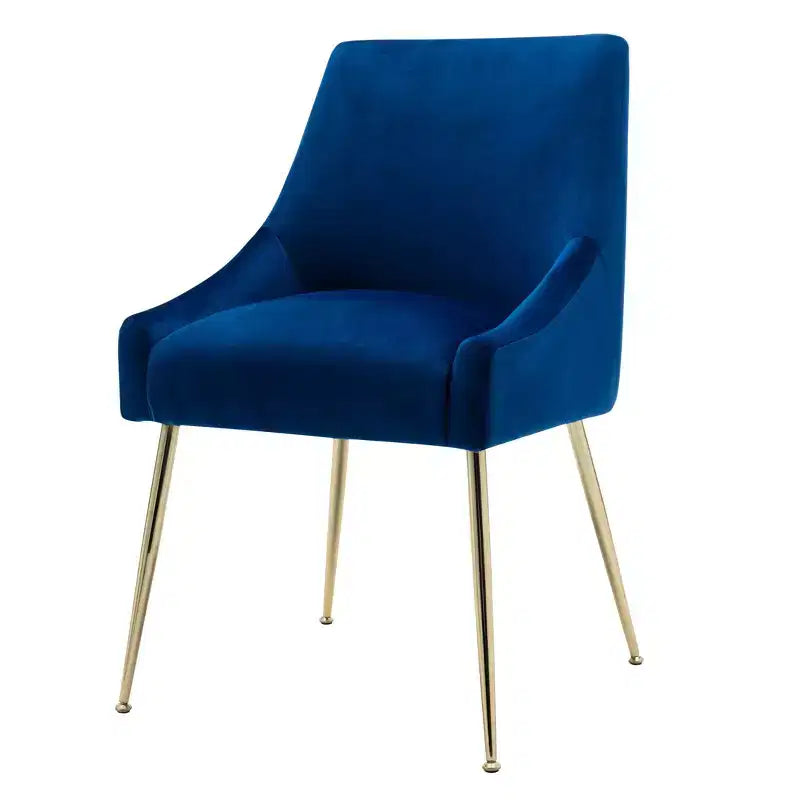 Fauteuil d'appoint WestinTrends en velours performant rembourré avec pieds en métal