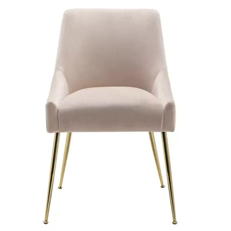 Fauteuil d'appoint WestinTrends en velours performant rembourré avec pieds en métal