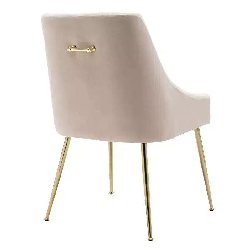Fauteuil d'appoint WestinTrends en velours performant rembourré avec pieds en métal