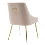 Fauteuil d'appoint WestinTrends en velours performant rembourré avec pieds en métal
