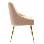 Fauteuil d'appoint WestinTrends en velours performant rembourré avec pieds en métal