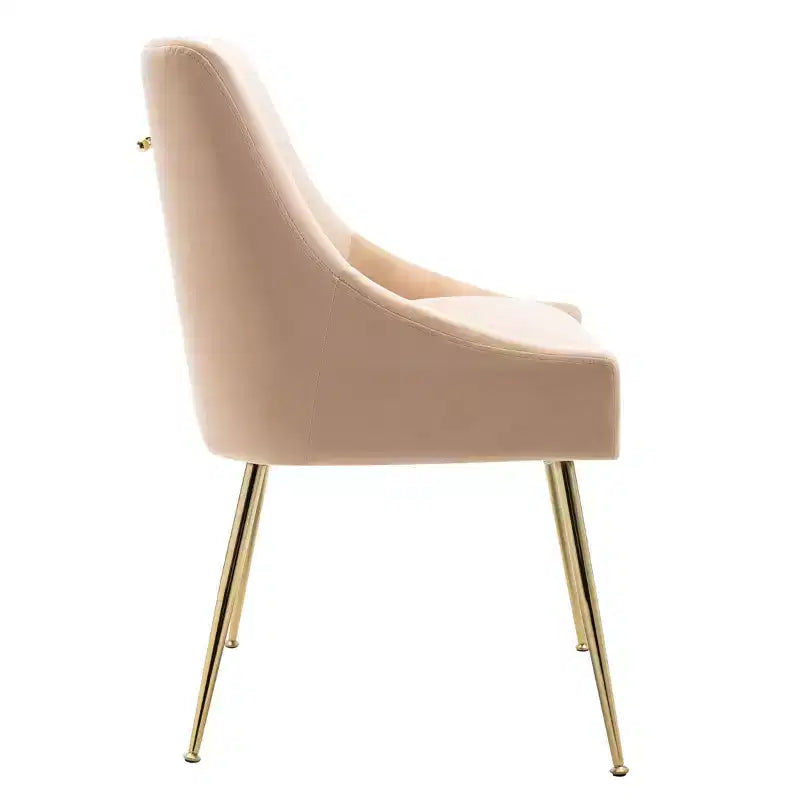 Fauteuil d'appoint WestinTrends en velours performant rembourré avec pieds en métal