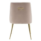 Fauteuil d'appoint WestinTrends en velours performant rembourré avec pieds en métal