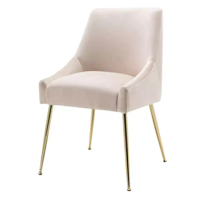 Fauteuil d'appoint WestinTrends en velours performant rembourré avec pieds en métal