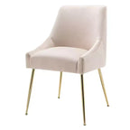 Fauteuil d'appoint WestinTrends en velours performant rembourré avec pieds en métal