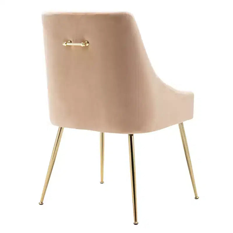 Fauteuil d'appoint WestinTrends en velours performant rembourré avec pieds en métal