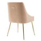 Fauteuil d'appoint WestinTrends en velours performant rembourré avec pieds en métal