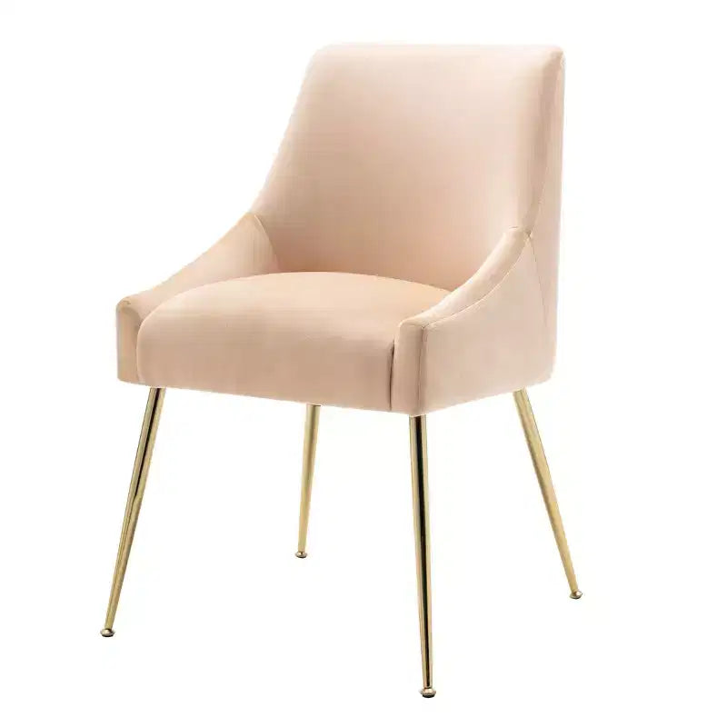 Fauteuil d'appoint WestinTrends en velours performant rembourré avec pieds en métal